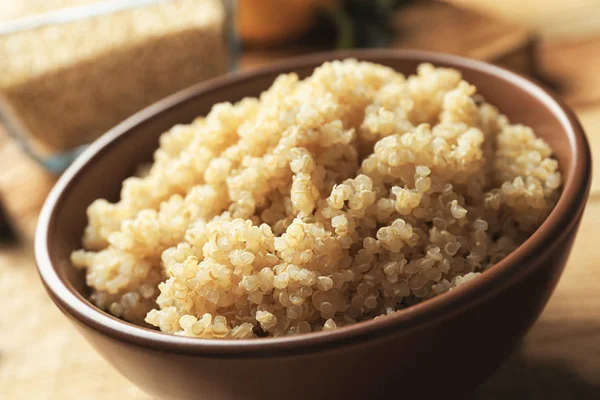 White quinoa closeup — Stock Photo, Image