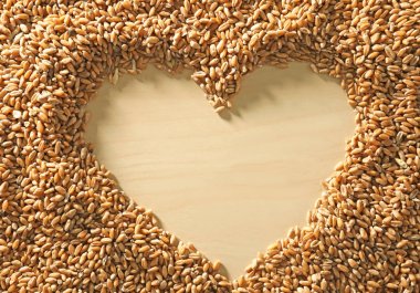 Çerçeve tahıl taneleri yaptı