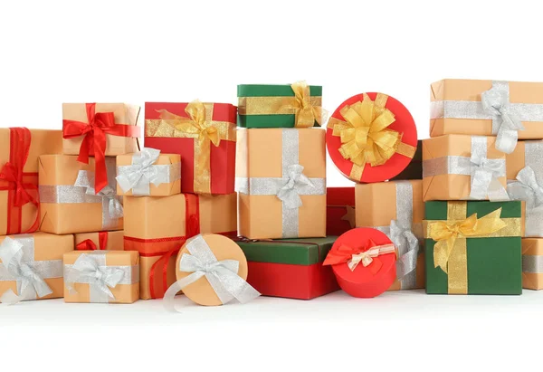 Weihnachtsgeschenkboxen — Stockfoto