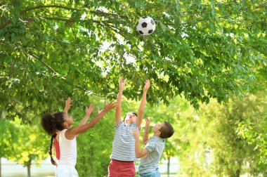 Şirin çocuk parkı top ile oyun