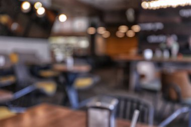 Bulanık restoran içi