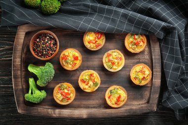 Brokoli kiş tartlets 