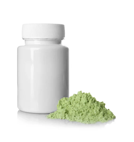 Hemp protein powder — Stock Photo, Image