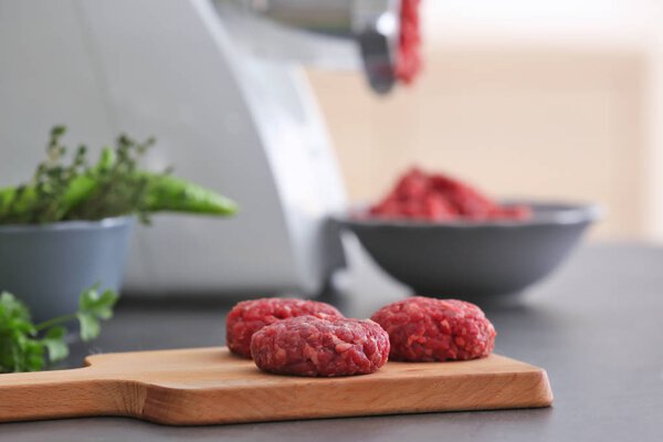 Cutlets made from forcemeat 