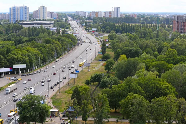 Вид на красивый город — стоковое фото