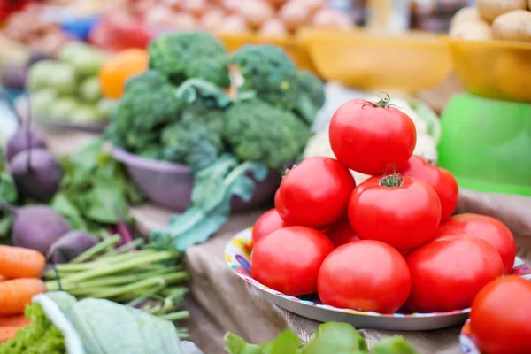 Markette taze sebze çeşitleri — Stok fotoğraf