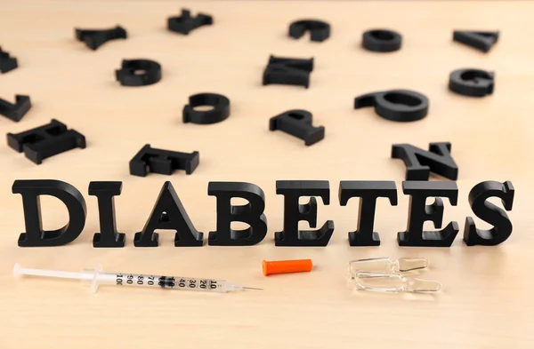 Composition with word Diabetes — Stock Photo, Image