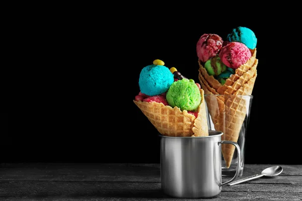 お菓子とアイス クリーム — ストック写真