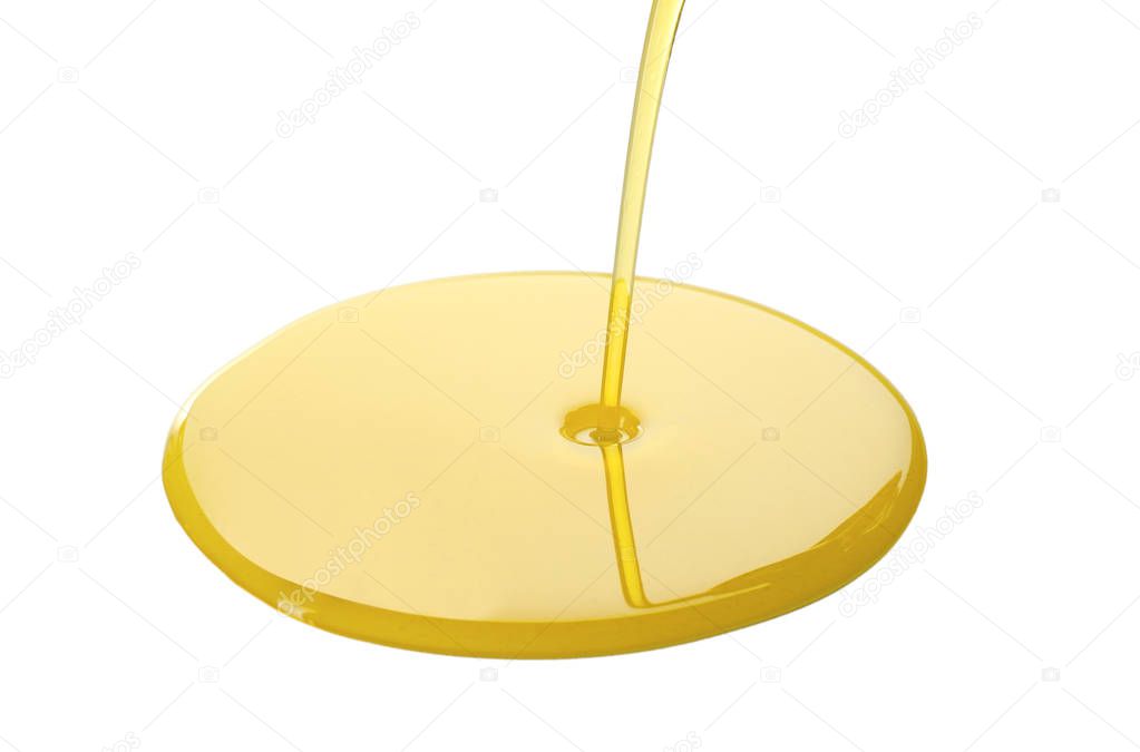 Spilling cooking oil  