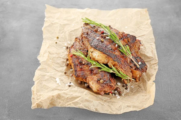 Tasty grilled steaks — Stock Photo, Image