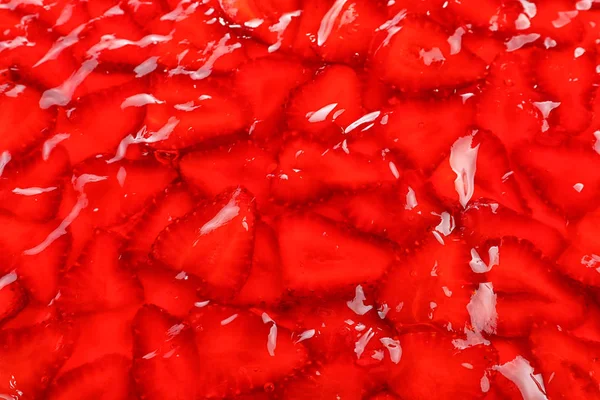 Strawberry pretzel salad — Stock Photo, Image