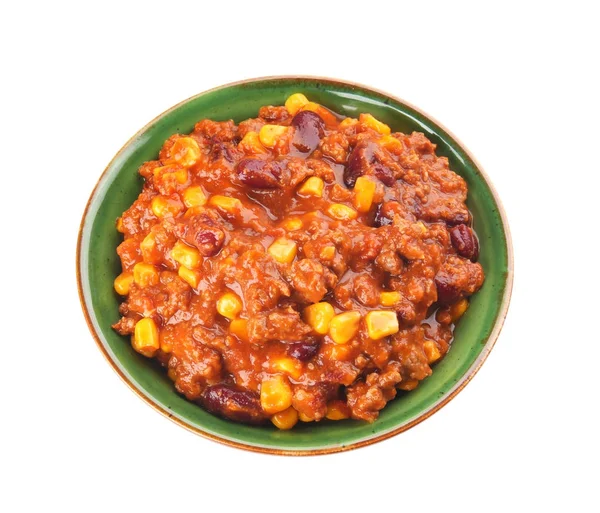 Chili con carne i skål — Stockfoto