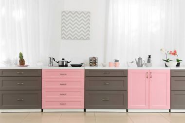 Parlak modern mutfak iç