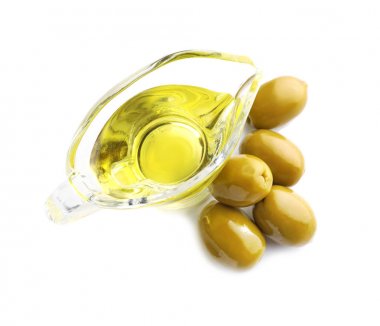 Zeytin yağı ile cam sos tekne 