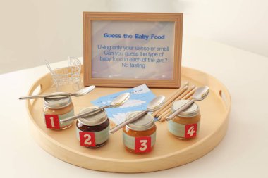 Kavanoz farklı püresi ile