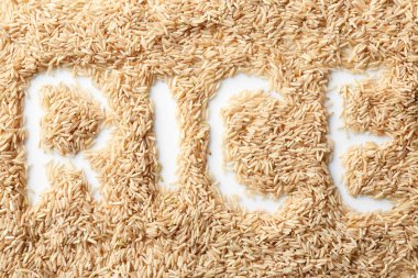 Word pirinç ile kompozisyon