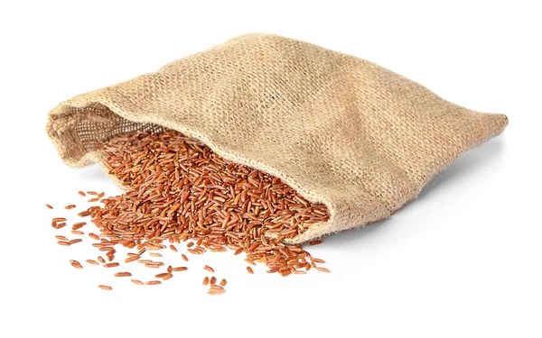Çiğ kırmızı kargo pirinç — Stok fotoğraf