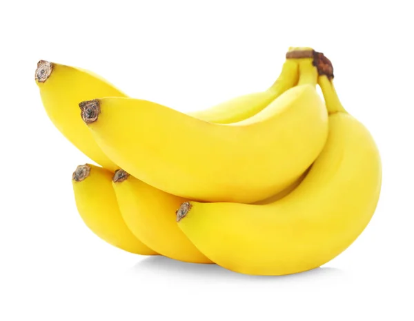 Fresh bananas on white — Stock Photo, Image