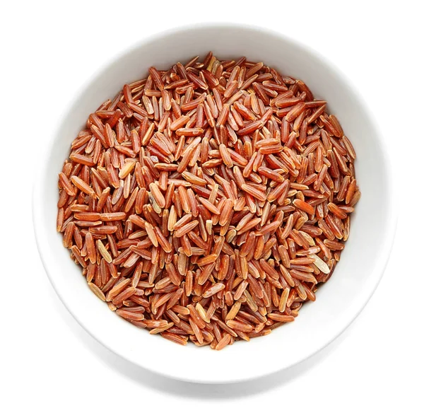Çiğ kırmızı kargo pirinç — Stok fotoğraf