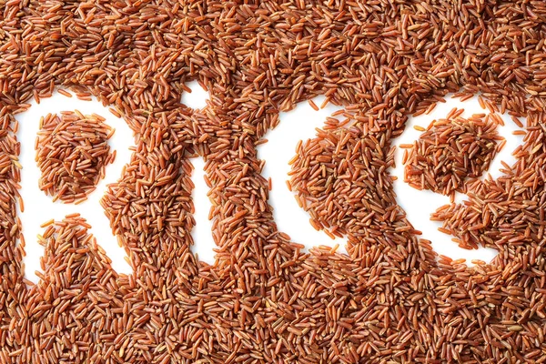 Composición con palabra Arroz — Foto de Stock