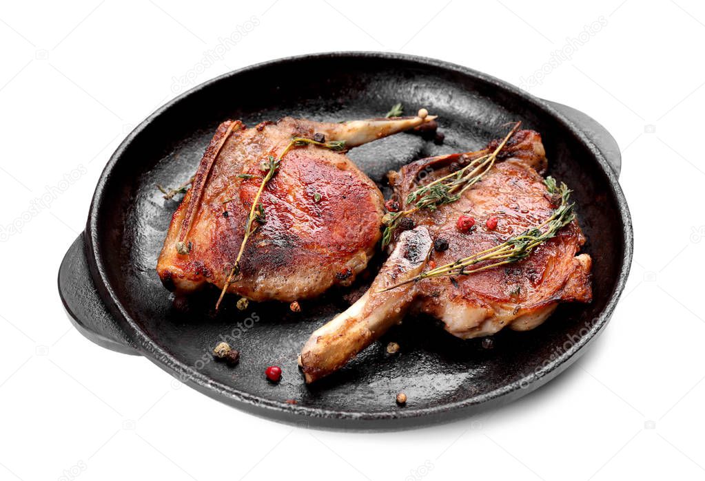 Hot grilled meat 