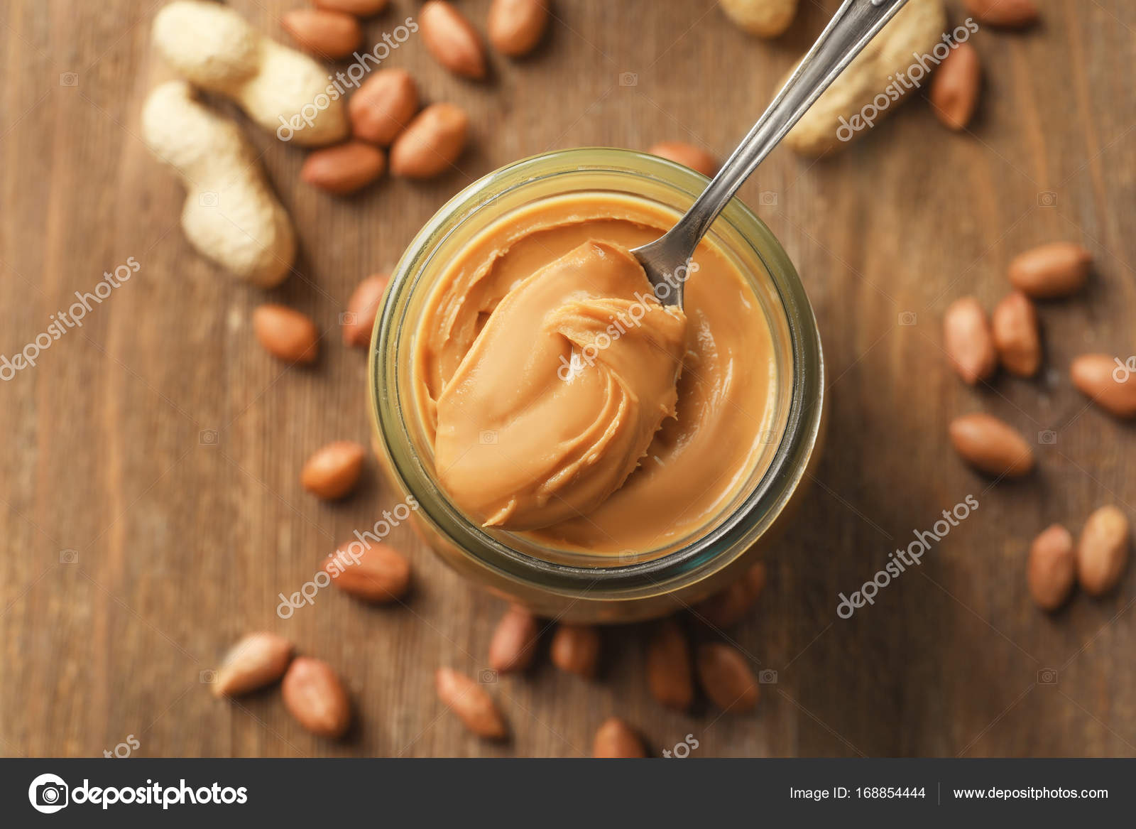 Creamy peanut butter Stock Photo by ©belchonock 168854444