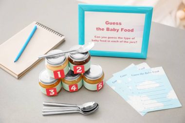 Kavanoz farklı püresi ile