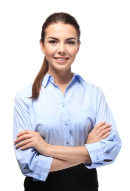 genç kadın resepsiyonist