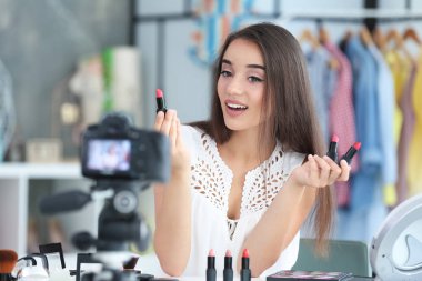 Kadın Blogger Video kayıt