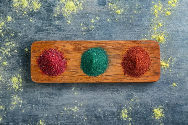 Various colorful superfood powders — Stock Photo, Image