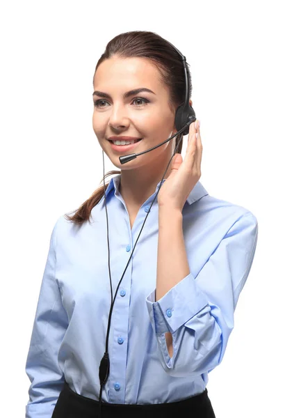 Young female receptionist — Stock Photo, Image