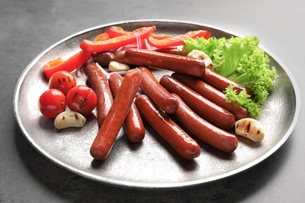 Tasty grilled sausages — Stock Photo, Image