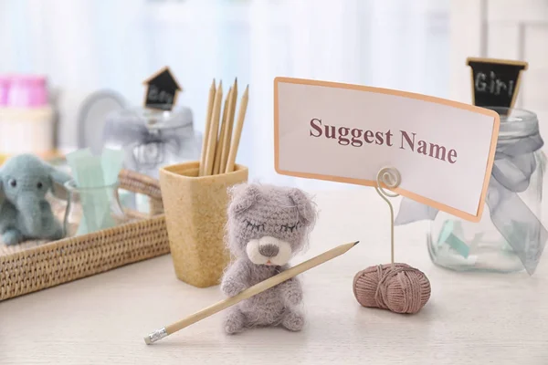 Spiel für Vorschlag Baby-Name — Stockfoto