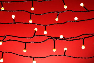 Renkli Noel ışıkları  