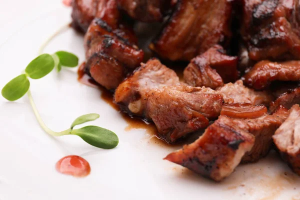 Delicious ribs on plat — Stock Photo, Image