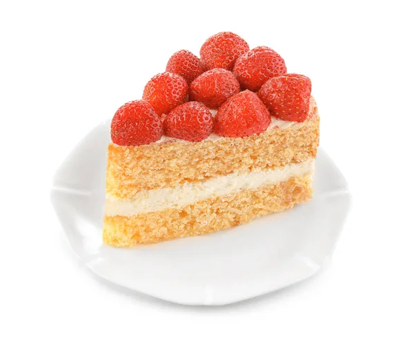 Yummy strawberry cake — Stock Photo, Image