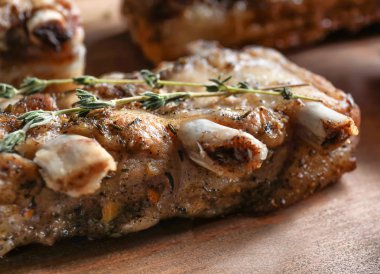 lezzetli ızgara kaburga 