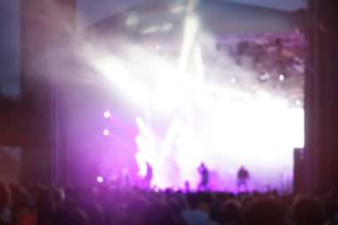 Sahne Alanı'nın bulanık görünüm açık hava Festivali