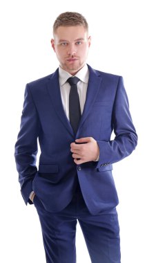 Takım Elbiseli Yakışıklı Adam  