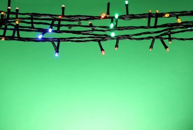 Renkli Noel ışıkları  