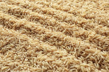 pişmemiş kahverengi pirinç