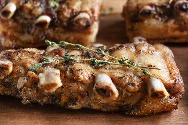 lezzetli ızgara kaburga 