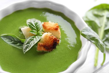 Kase lezzetli ıspanak çorbası