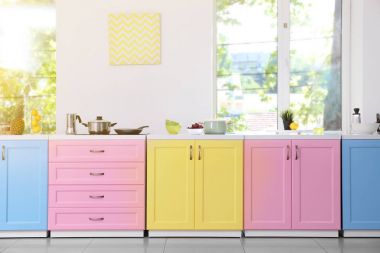 Parlak modern mutfak iç