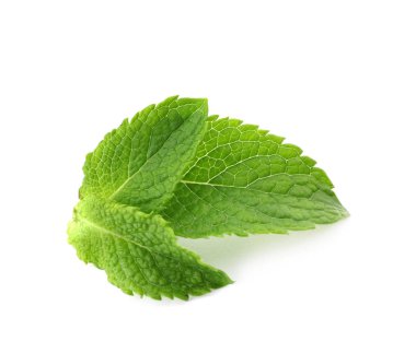 Taze nane üzerinde beyaz izole