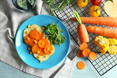 Mısır ile havuç salatası  