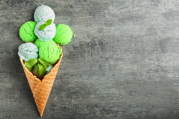 맛 있는 아이스크림으로 구성 — 스톡 사진