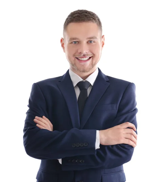 Handsome man in suit — Stock Photo, Image