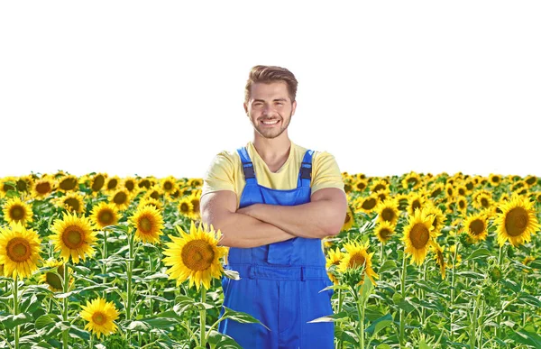 Joven agricultor masculino — Foto de Stock