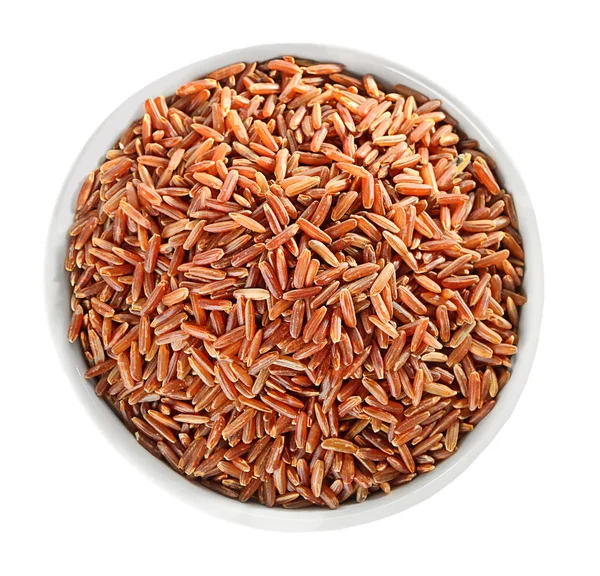 Bowl with red Cargo rice — Stock Photo, Image